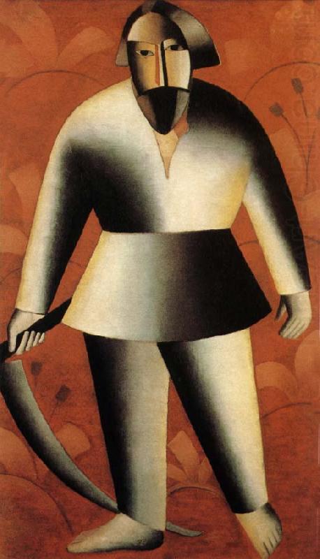 The Harvestman with red background, Kasimir Malevich